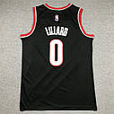 Чорна майка джерсі Ліллард 0 Портленд Трейл Блейзерс Nike Lillard Portland Trail Blazers 2023, фото 2