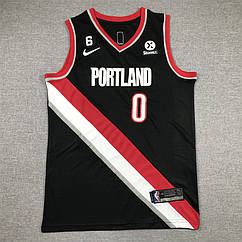 Чорна майка джерсі Ліллард 0 Портленд Трейл Блейзерс Nike Lillard Portland Trail Blazers 2023