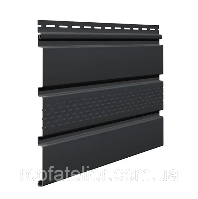 Панель софіт Vilo / Віло 3м 0,9м2 з перфорацією графітовий Польща