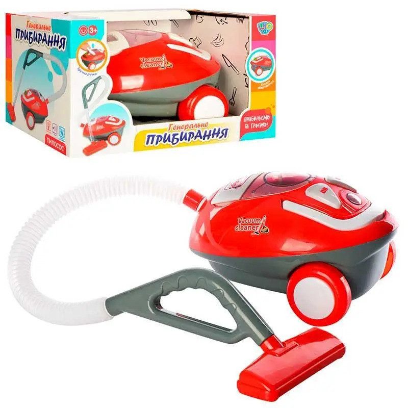 Дитячий пилосос Limo Toy червоний 3200 світло, звук
