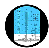 Рефрактомометр для гетіленгліколю, пропіленгліколю, очищувальної рідини, електроліту, Yieryi RHA-503ATC, фото 2