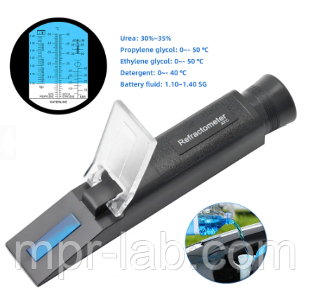 Рефрактомометр для гетіленгліколю, пропіленгліколю, очищувальної рідини, електроліту, Yieryi RHA-503ATC, фото 1