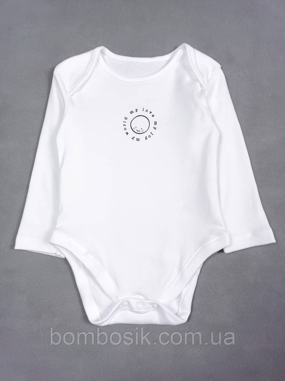 Бодік з довгим рукавом для хлопчика George, 9-12м (74-80см), фото 1