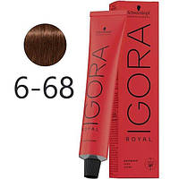 Крем-краска для волос Schwarzkopf Igora Royal 6-68 Темно-Русый Шоколадно-Красный 60 мл