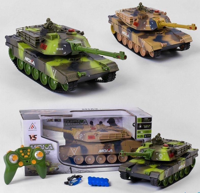 Танк "M1A2" Shuangfeng на радіокеруванні MOKA, постріл, світло, звук