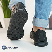 Чоловічі кросівки сіро-чорні з прошитою підошвою, фото 3