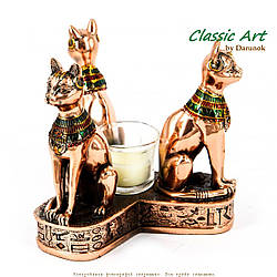 Статуетки кішок 3 шт. свічник із Єгипту EWS340-1