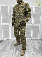 Зимний тактический армейский костюм пиксель Explorer мембрана до -35 / Военный зимний костюм (арт. 12569)