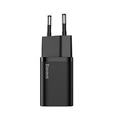 Зарядний пристрій (зарядка) для телефону Baseus Super Si Type-C 25 W Чорний (CCSP020101), фото 3