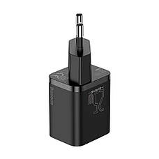 Зарядний пристрій (зарядка) для телефону Baseus Super Si Type-C 25 W Чорний (CCSP020101), фото 4