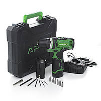 APRO Дриль-шурупокрут 12D 12 В 1.5 А 2 АКБ ЗП кейс, фото 8