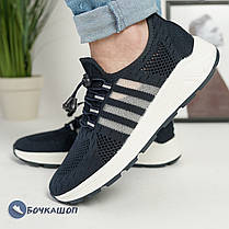 Чоловіче взуття в сітку синього кольору, фото 3