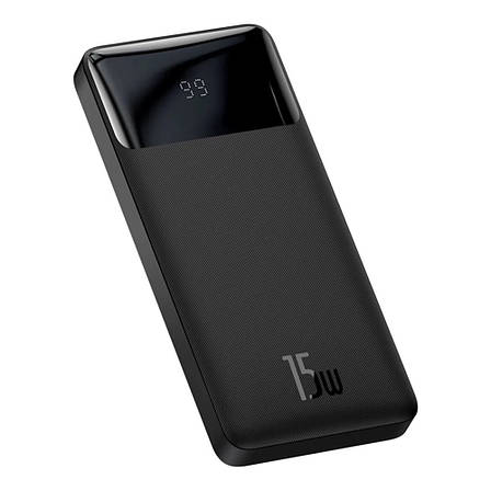 УМБ Power bank (зовнішній акумулятор) Baseus 10000 мАг Bipow Digital Display Чорний (PPBD050001), фото 1