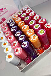 Блиск для губ фруктовий з роликом