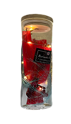 Троянда в колбі з LED-підсвіткою Велика NoA52 червона