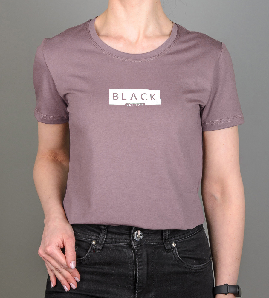 Футболка жіноча Black 2286ж (Уп.4шт M-XXL), Суха троянда
