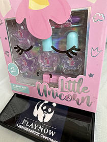 Распродажа! Набор детской косметики Martinelia Unicorn Face box, детская помада, лак, бальзам