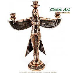 Статуетки єгипетської богині Маат камінний свічник канделябр TS575