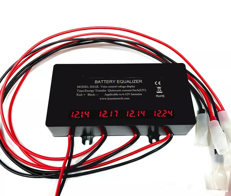 Балансир АКБ Battery Equalizer HA12L з індикацією (IP67, 4 індикатори)