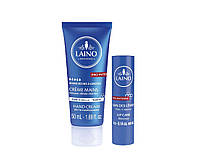 Крем для рук Лено Про интенс Laino Pro Intense Hand Cream с маслом Ши и пчелинным воском 50мл (срок до 7/24г) в наборе со стиком для губ Лено Про Интенс (срок стика до 7/23г)