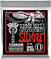 Струны для электрогитары Ernie Ball 3115 Regular Slinky Titanium Coated Strings 10/52