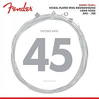 Струны для бас-гитары Fender 7250ML Nickel Plated Steel Roundwound Medium Light Bass Strings 45/100