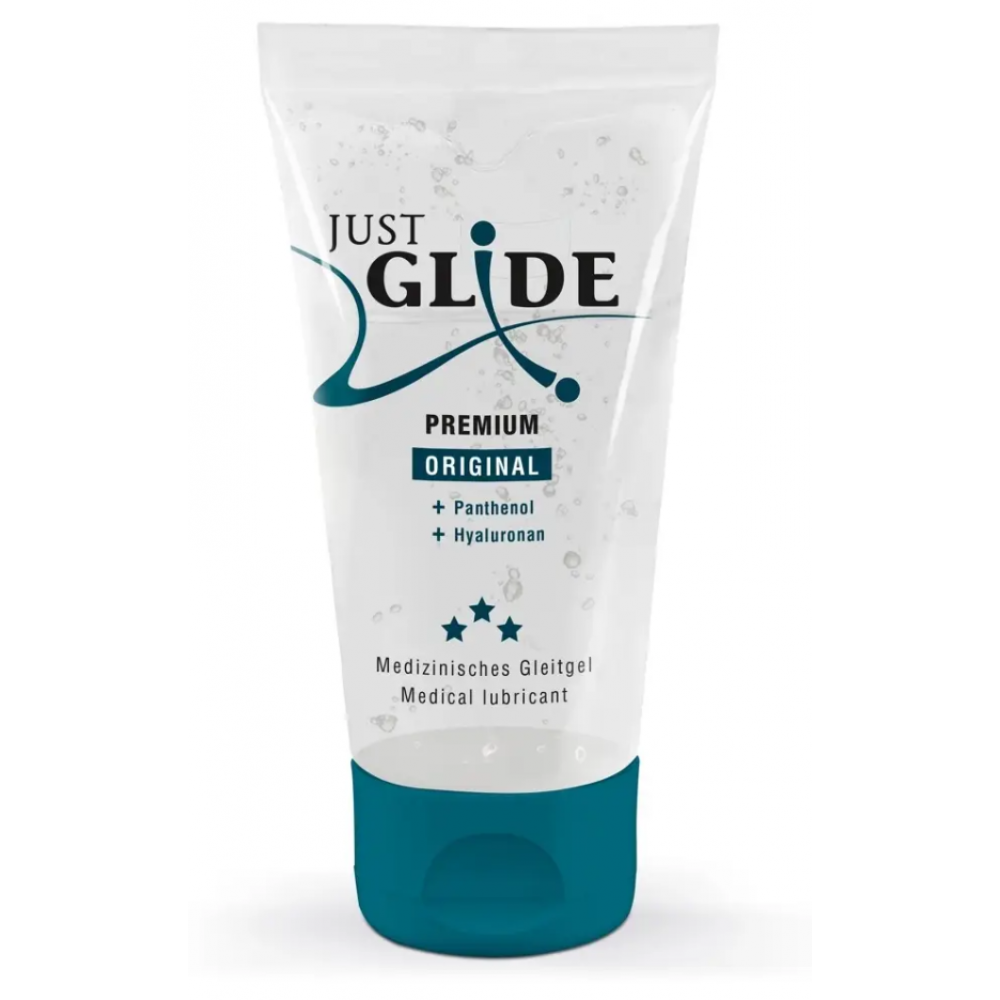 Веганський органічний гель-лубрикант — Just Glide Premium, 50 ml, фото 1