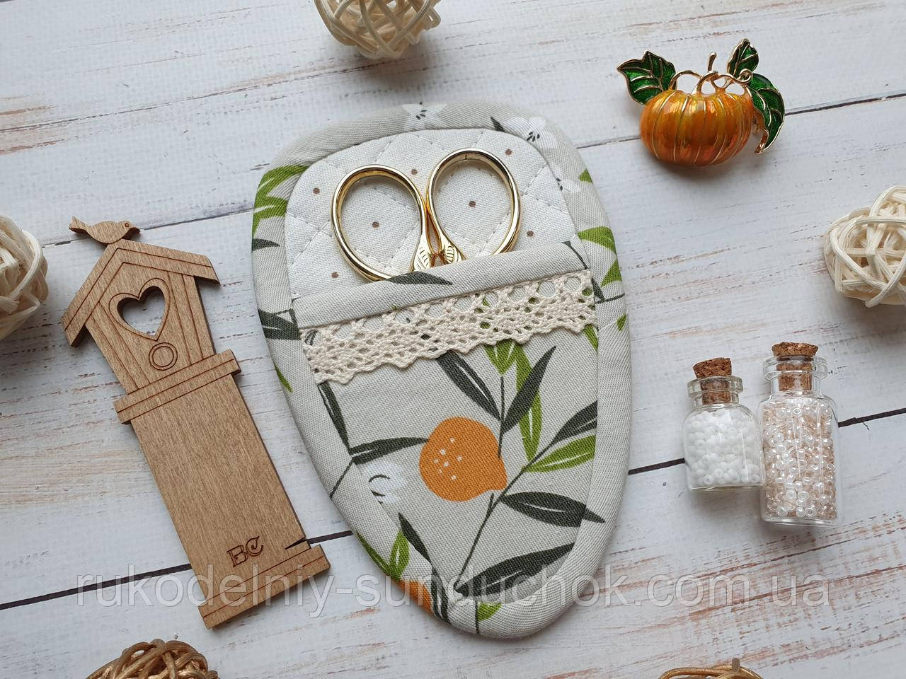 Чохол для ножиць "Апельсинові гілочки", фото 1