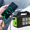 Ліхтар на сонячній батареї з PowerBank 4000мАч, GD-8077 + 2 лампи / Зарядна та освітлювальна станція, фото 4