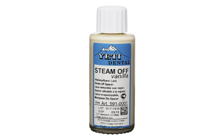 Дистанційний лак STEAM OFF, що змивається, колір ваніль (A2), 15мкм, 20мл, фото 1