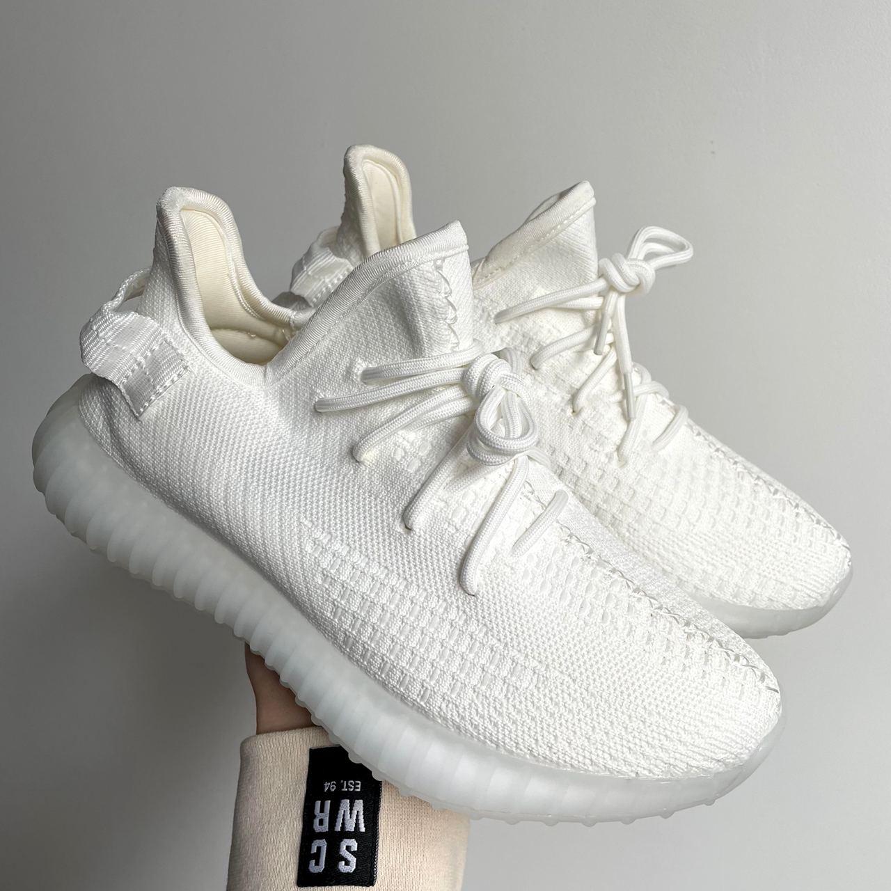 White yeezys sales 350 womens