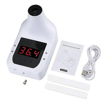 Настінний безконтактний термометр USB, EL-100 GP / Побутовий інфрачервоний термометр на стіну