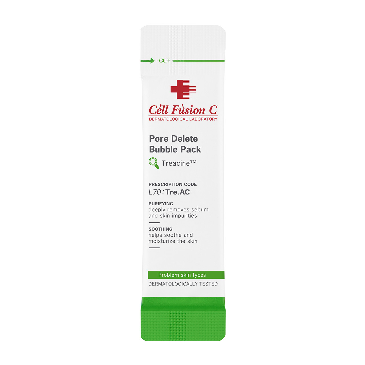202020 Очищаюча киснева маска з рожевою глиною Cell Fusion C Pore Delete Bubble Pack 5 г