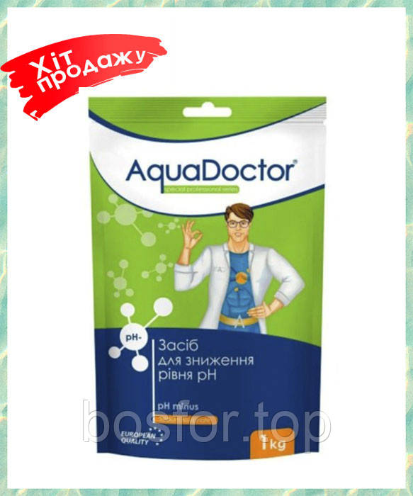 Аква доктор Ph мінус для басейну засіб зниження pH води в гранулах AquaDoctor pH Minus 1 кг Туреччина