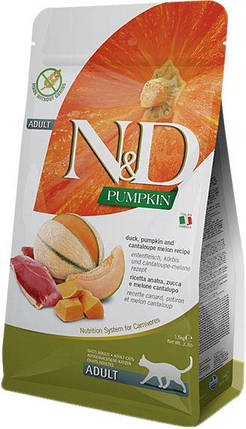 Сухий корм Farmina N&D Grain Free PUMPKIN DUCK & CANTALUPE ADULT з качкою і гарбузом 300 г, фото 1