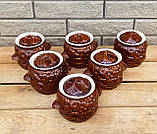 Горщики керамічні набір 6 шт для запікання в духовці 500 мл, фото 2