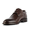 Туфлі чоловічі шкіряні коричневі елегантні на шнурівці стильні Badura 45, фото 5