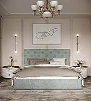 Двоспальне ліжко Велюр з підйомним механізмом 200*180 см (колір на вибір!), безкоштовна доставка
