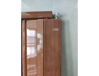 Дверь гармошка пластиковая полуостекленная, № 5 ОЛЬХА, глянцевая - фото 2 - id-p296101589