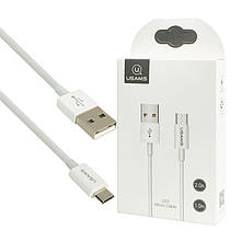 Кабель Usams US-SJ284 U23 Micro Data and Charging Cable 1m White