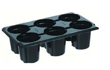 Касети для розсади 6 осередків (6Q), розмір касети 300х180мм (мін.замовлення 15шт)