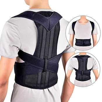 Бандаж-коректор для вирівнювання спини (S-3XL) Back Pain Need Help / Поперековий грудний корсет для постави, S