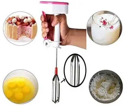 Ручний блендер Easy Flow Blender, Міксер для яєць Egg-whisk, Вінчик для збивання Жовтогарячий, фото 1