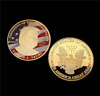 Дональд Трамп президент США монета