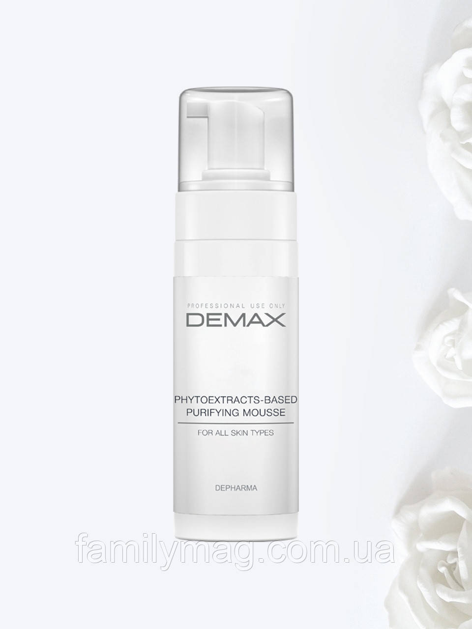 Очищаючий мус для всіх типів шкіри на основі рослинних екстрактів Phytoextracsbased mousse Demax 150 мл
