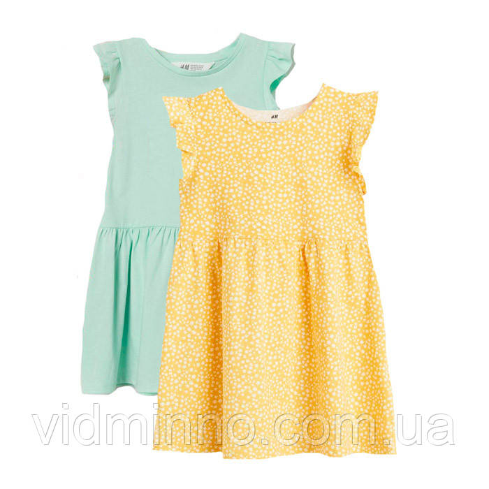 Дитячі плаття сукні Квіти H&M (набір) на дівчинку 6-8 років - р.122-128 /94270/