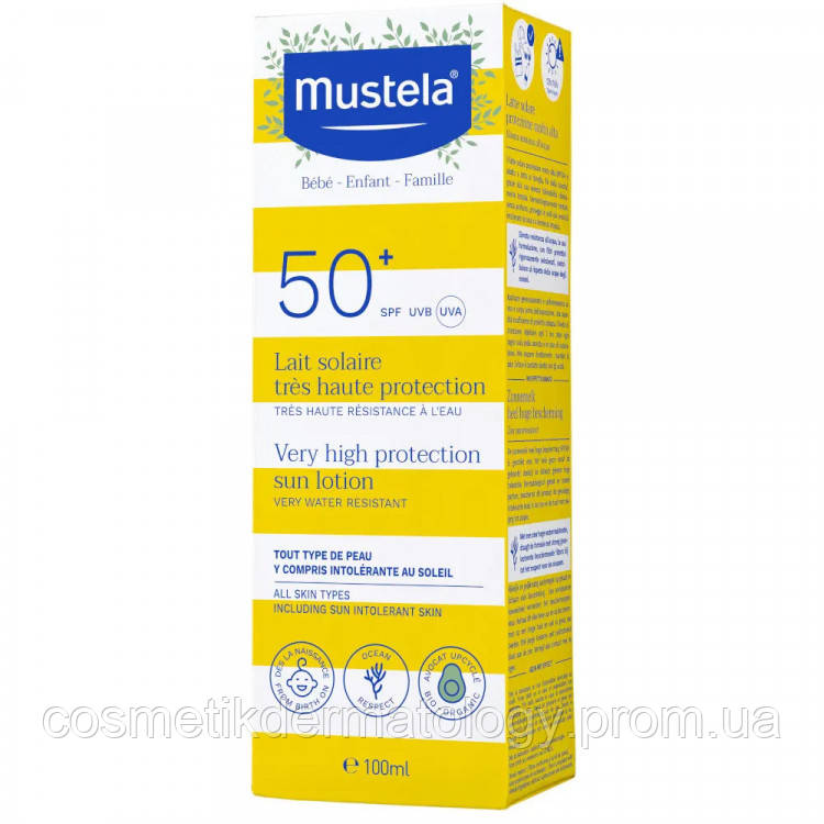 Купить 100мл Детское Солнцезащитное молочко спф Мустела Mustela Solaire ...