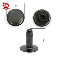 Хольнітени для шкіри 9мм чорний (100шт)