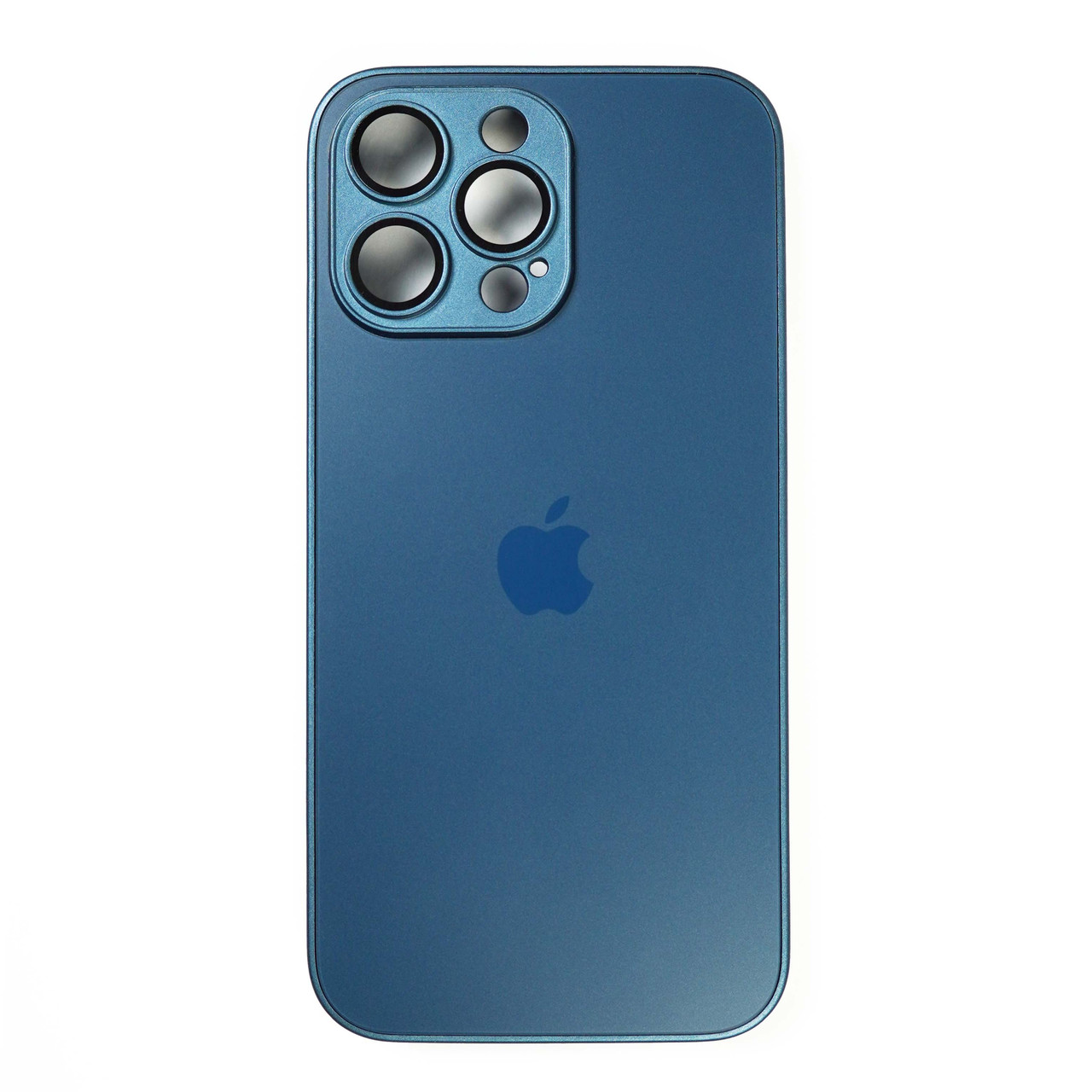 Чjхол Matte Glass для iPhone 13 Pro Navy Blue MagSafe