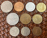 Набор монет мира 10 стран
